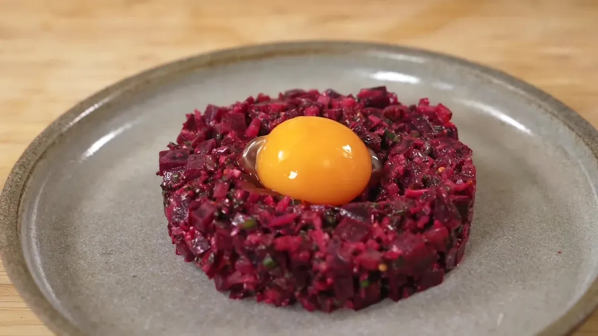 Tartare de betterave fumée