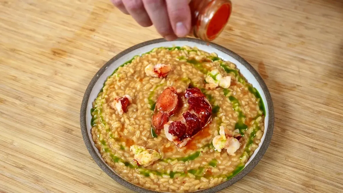 Risotto au homard