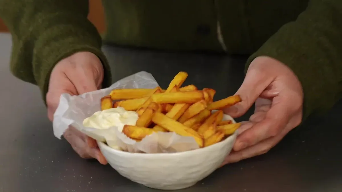 Frites belges à la double cuisson