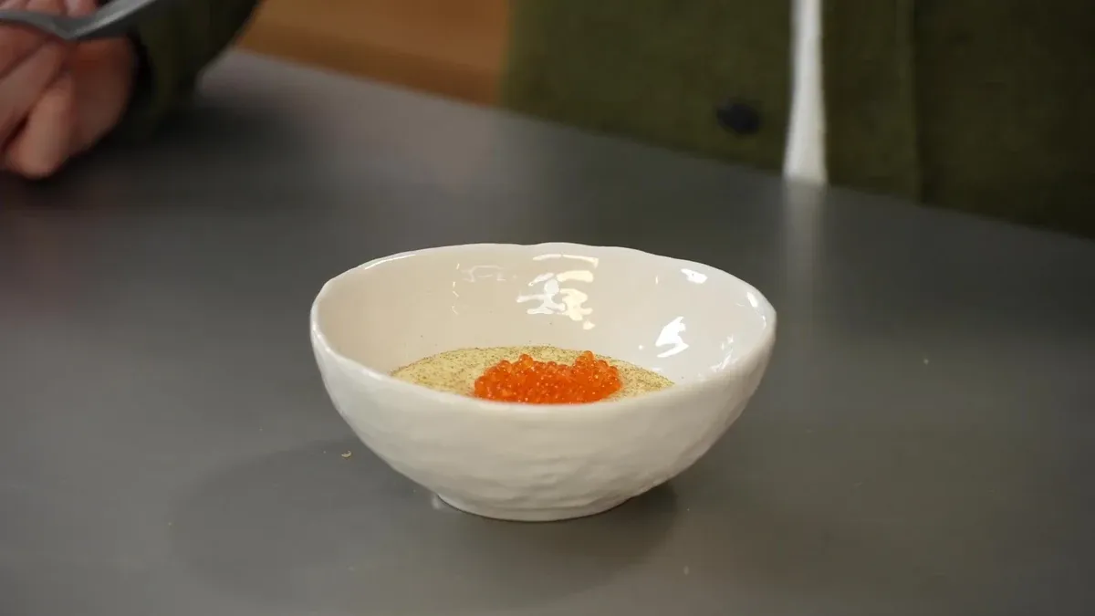Siphon de pommes de terre fumées à la cancoillotte