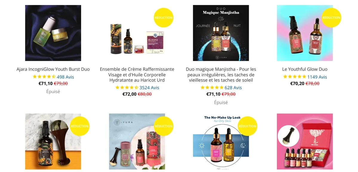 Duos The Ayurveda Experience avec prix barrés et réduction