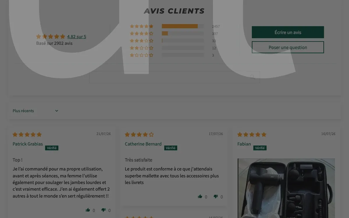 Avis clients vérifiés du Jolt Bolt+ : 4,82 sur 5 pour 2 902 avis