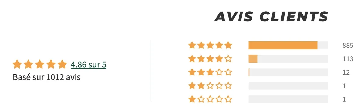 Avis clients vérifiés du Jolt Mini : 4,86 sur 5 pour 1 012 avis, dont 885 notes cinq étoiles