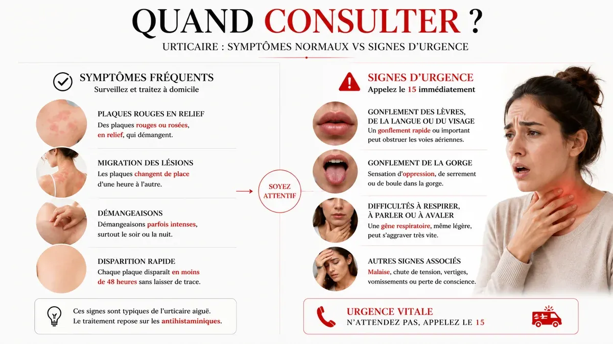 Infographie : Quand consulter en urgence