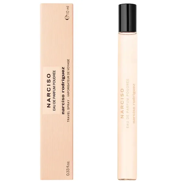 L'eau de parfum Narciso Poudrée en vaporisateur de voyage de 10 ml