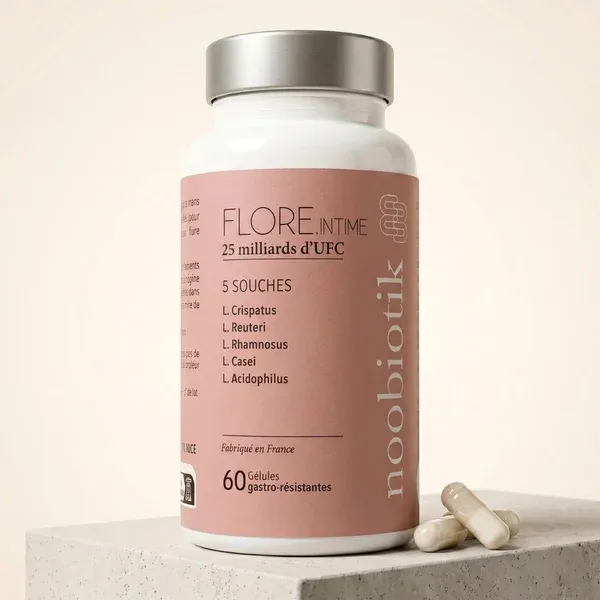 Boîte de probiotiques flore intime Noobiotik