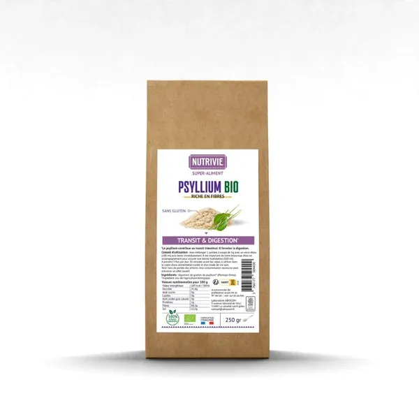 Produit Psyllium Blond Bio de la marque Nutrivie