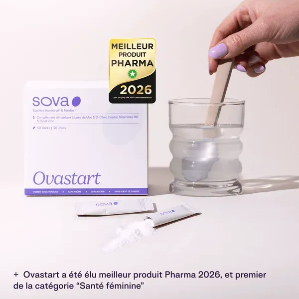 Boîte de sticks Ovastart myo-inositol SOVA