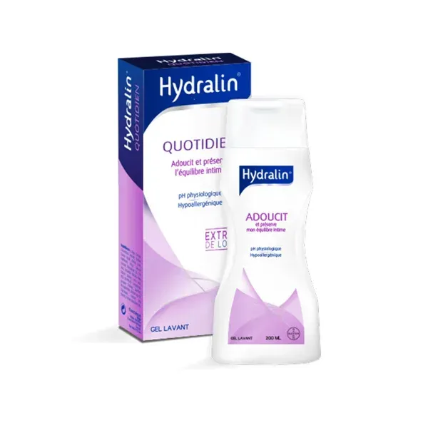 Hydralin Quotidien, gel lavant intime à pH 5,2