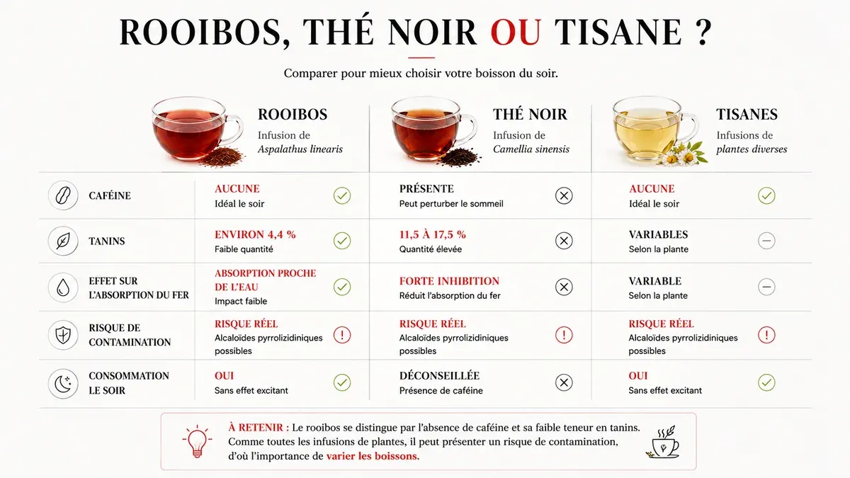 Infographie : Comment il se compare aux autres boissons du soir