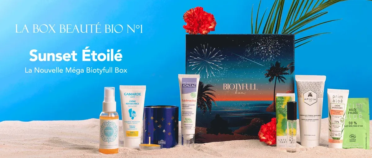 Biotyfull Box août 2026 : le spoiler complet de la box Sunset Étoilé
