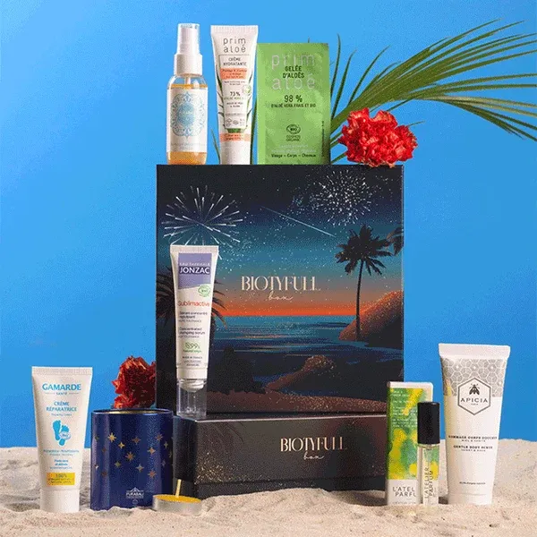 La Biotyfull Box Sunset Étoilé d'août 2026 avec ses 9 produits