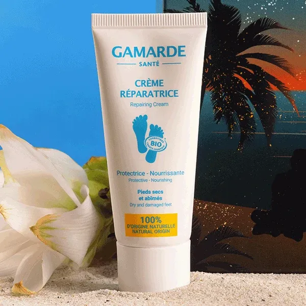 Crème Réparatrice pieds secs et abîmés Gamarde karité et argan