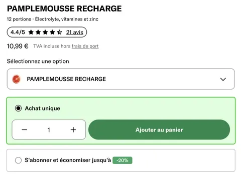 Prix officiel Waterdrop Microlyte Recharge : pack de 12 cubes électrolytes à 10,99 €