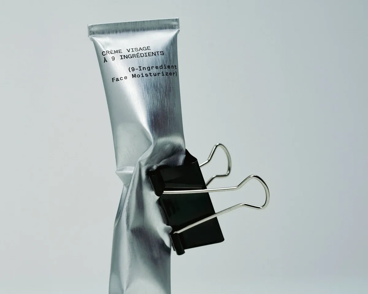 Crème visage minimaliste Typology à 9 ingrédients, skincare français