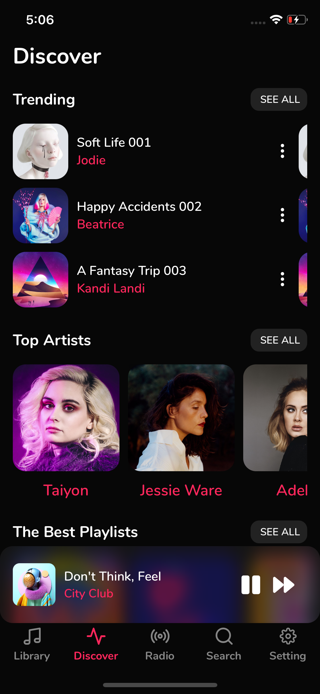 Sameang Music React Native Template - 7