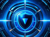 Dynamic digital shield representing adaptive and flexible enterprise compliance systems