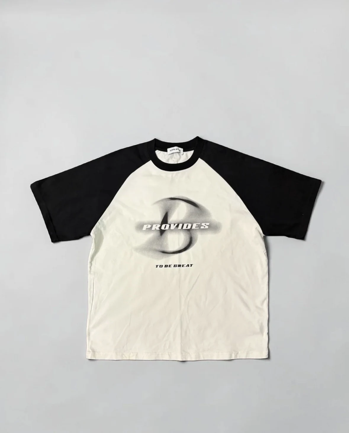 Black & White Raglan Graphic T-Shirt - View 1