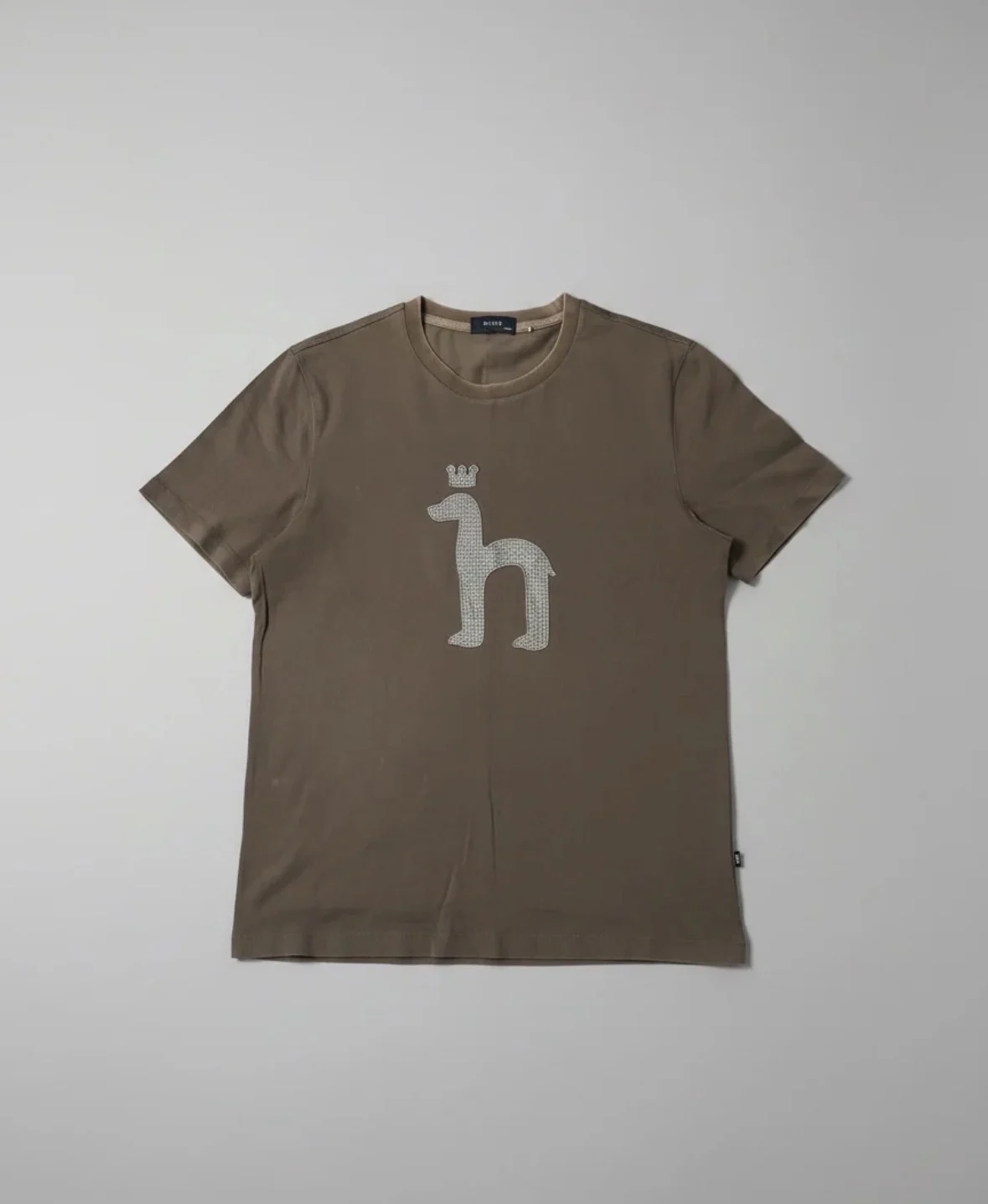 Brown Minimal Logo Graphic T-Shirt - View 1