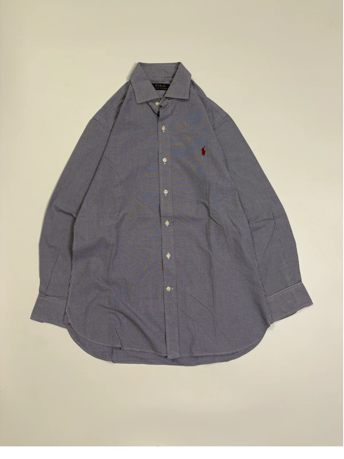 Polo Ralph Lauren Blue Micro Check Oxford Shirt - View 1