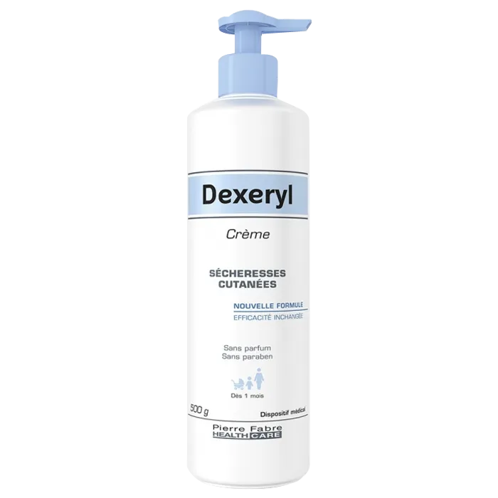 produit-dexeryl crème sécheresses cutanées - visage et corps - peaux sèches, 500g
