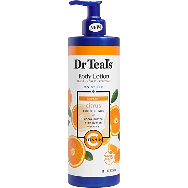 produit-Dr Teal's -Body Lotion Moisture + Glow & Radiance with Vitamin C & Citrus Essential Oils|Lait Corps Éclat à La Vitamine C & E