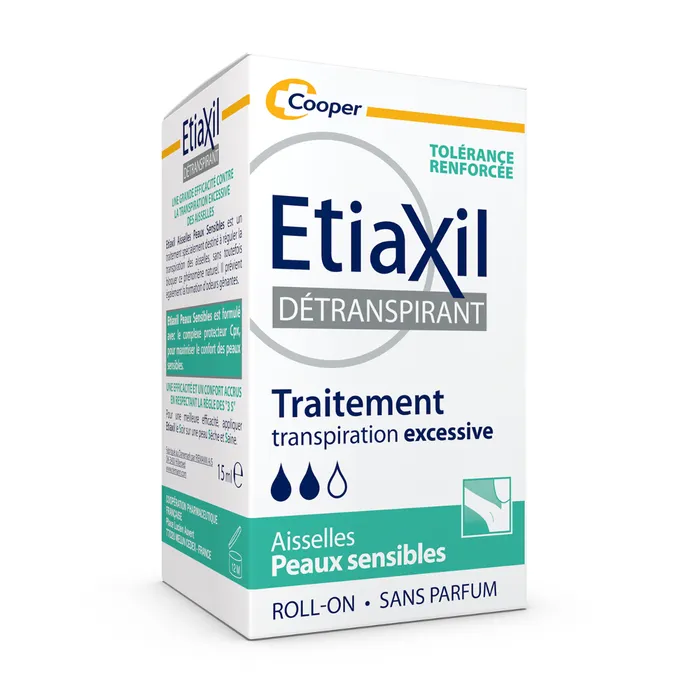 produit-etiaxil détranspirant sudo-régulateur à bille - peaux sensibles aisselles, 15ml