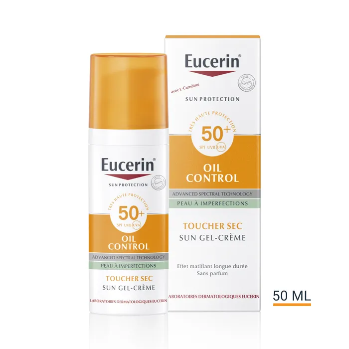 produit-eucerin oil control creme solaire spf 50
