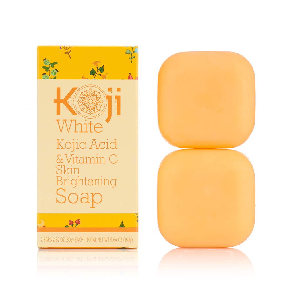 produit-koji white savon éclaircissant pour la peau à l'acide kojique et à la vitamine c (2 barres)