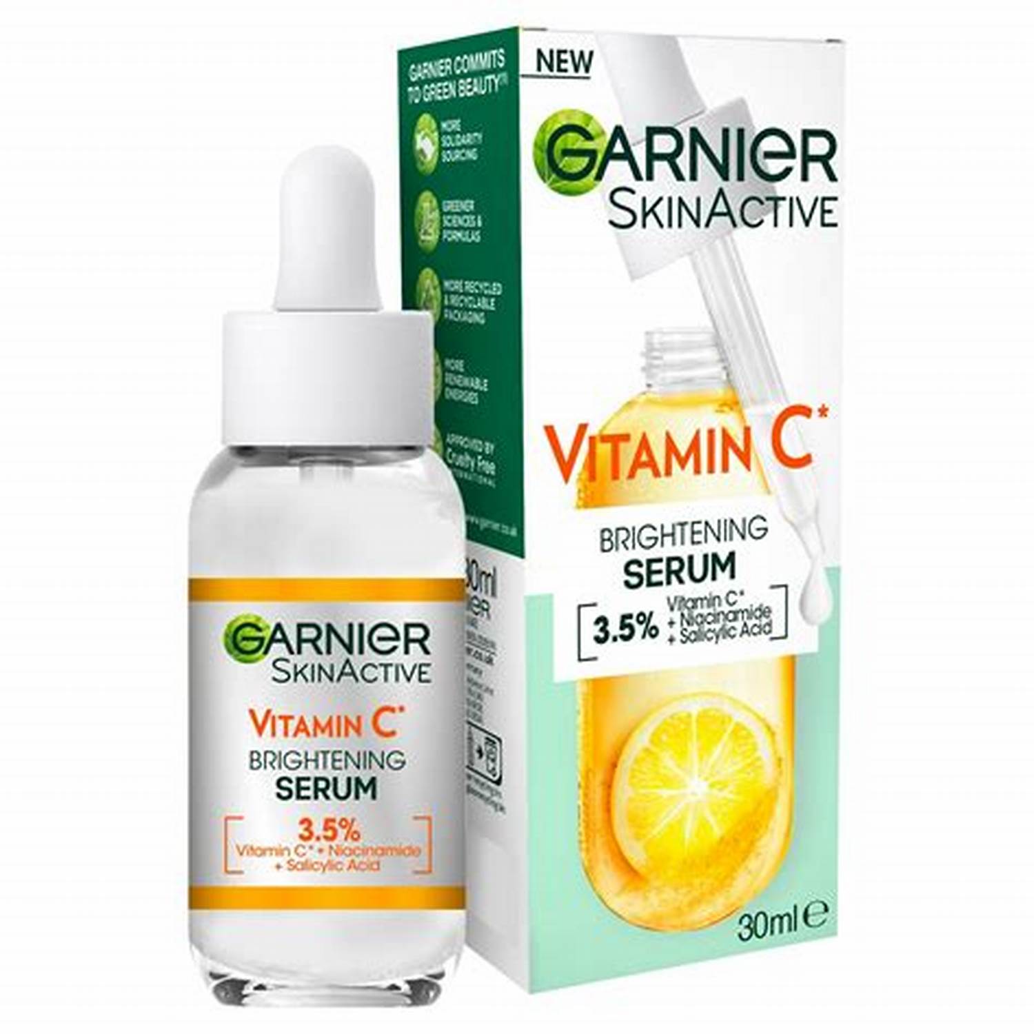 produit-GARNIER-SkinActive Vitamin C Brightening Serum|Sérum anti-taches Garnier SkinActive à la Vitamine C, Niacinamide, Acide Salicylique