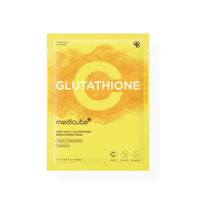 produit-medicube - masque éclaircissant au glutathion deep vita c