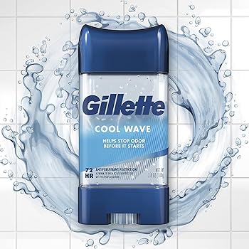 produit- gillette - déodorant et antitranspirant gillette pour homme, protection 72 h contre la transpiration et les odeurs, fraîcheur longue durée, technologie anti-traces blanches