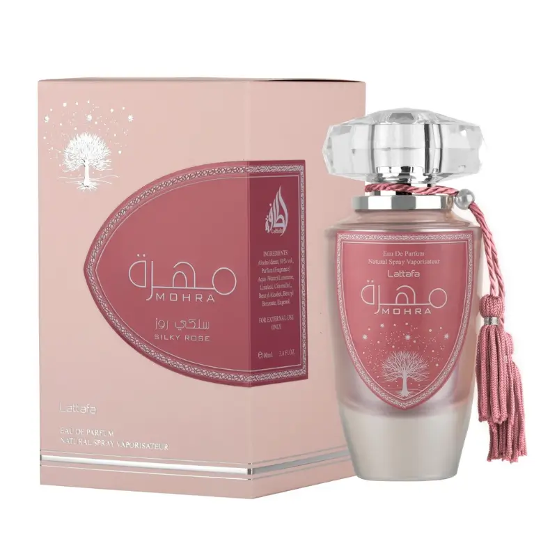 produit- lattafa- mohra silky rose lattafa perfumes pour femme