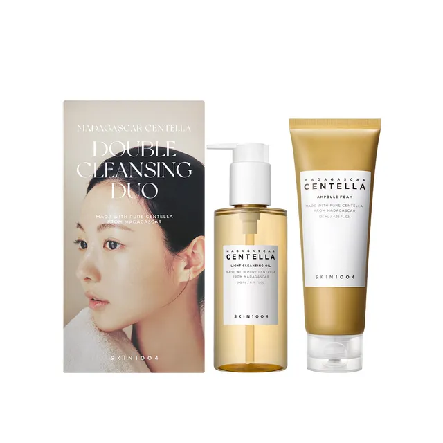 produit-SKIN 1004-Madagascar Centella Double Cleansing Duo|Coffret duo double nettoyage 