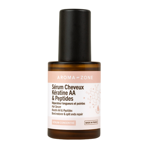 produit- Aroma-Zone - Hair Serum Keratin AA & Peptides |Sérum Cheveux Kératine AA & Peptides Réparateur Longueur et Pointes