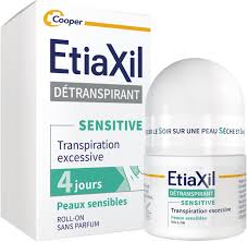 produit-ETIAXIL- Détranspirant Sensitive Transpiration Excessive des Peaux Sensibles Aisselles, 15ml