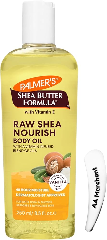 produit-palmers - shea butter raw shea nourish body oil| huile corporel nourrissant au beurre de karité 250ml