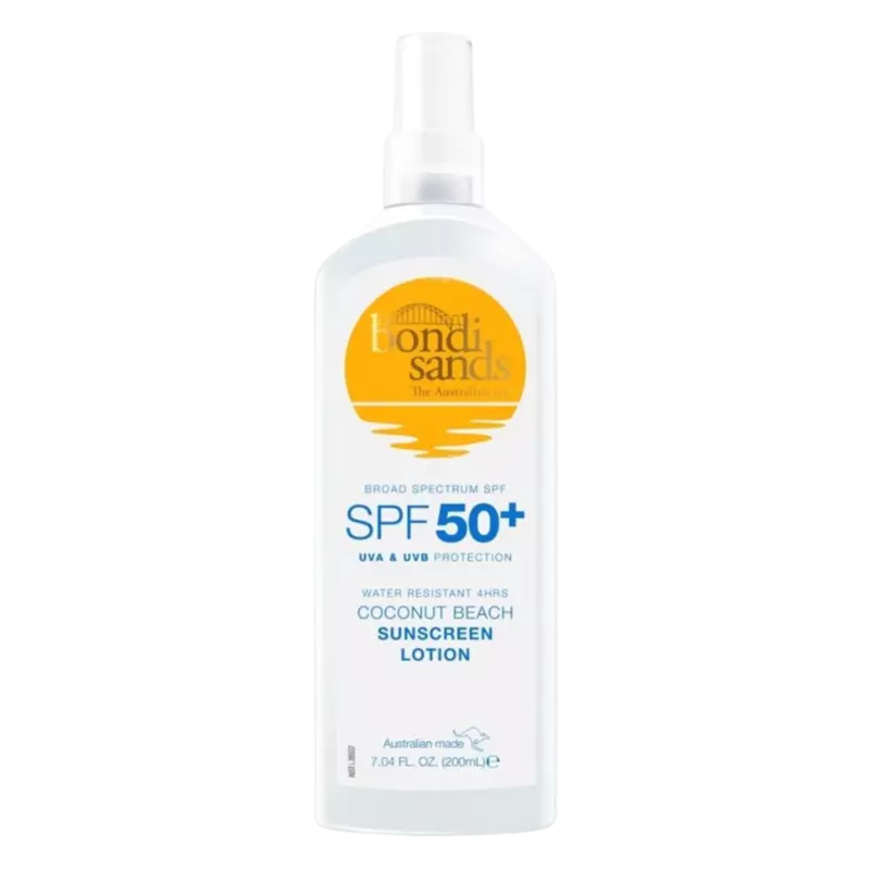 produit-bondi sands - coconut beach water resistant lotion spf 50+| protection solaire résistante à l'eau spf 50+