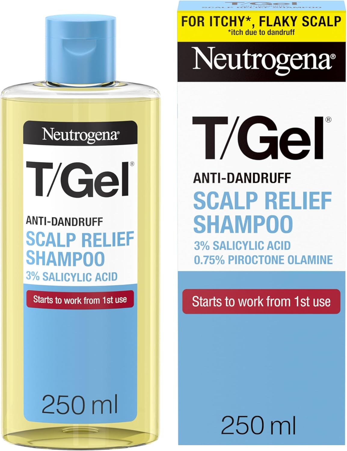 produit-neutrogen - t/gel anti-dandruff scalp relief shampoo| shampooing antipelliculaire 250ml