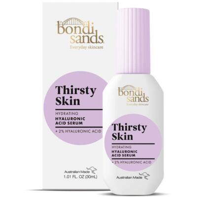 produit-bondi sands - thirsty skin | hyalouronic acid serum| protection solaire fluide à base d'eau spf 50+