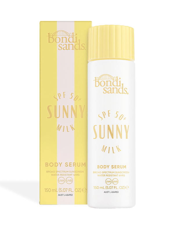 produit-bondi sands - sunny milk spf 50+ body serum| lait ensoleillé spf 50+ sérum corporel