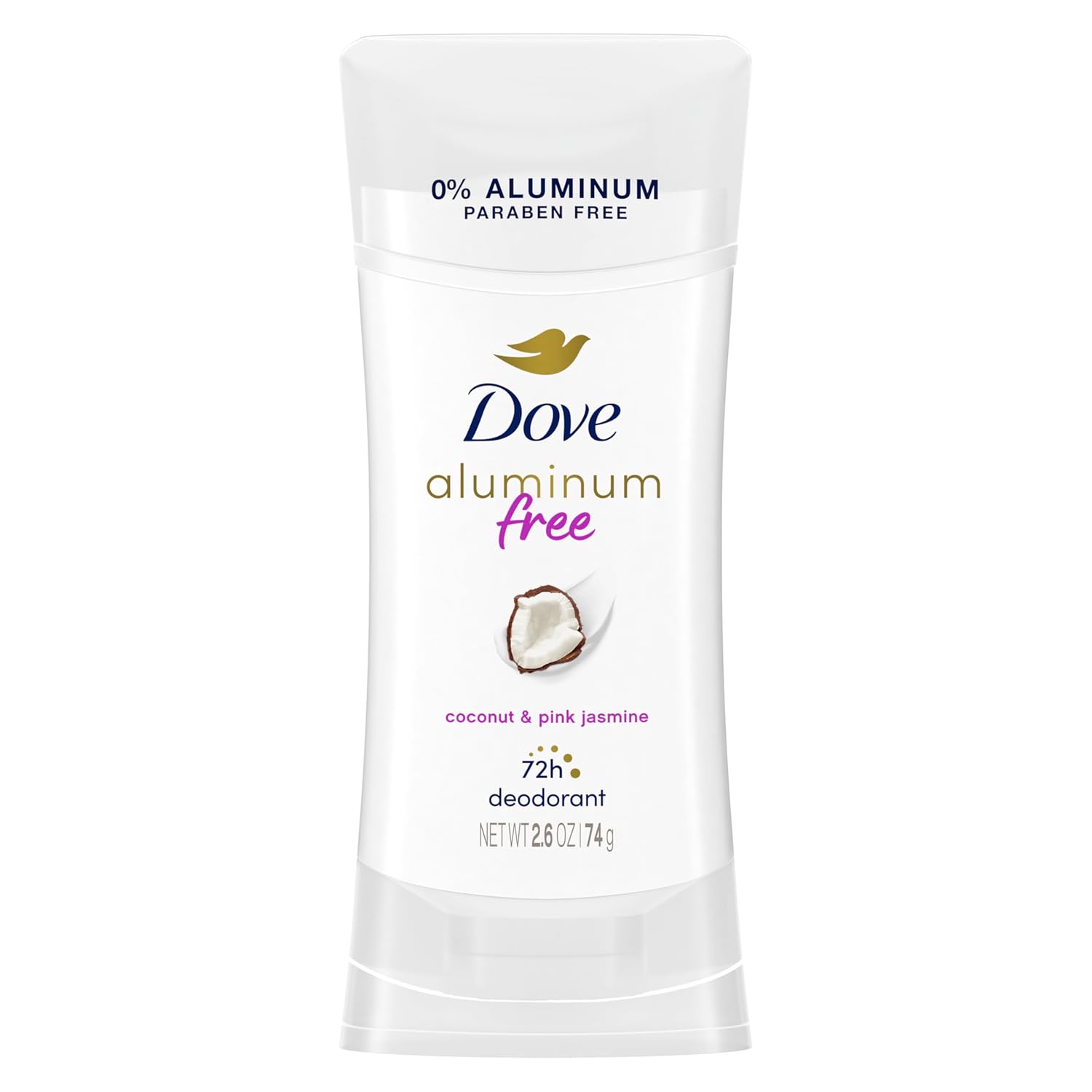 produit-dove - aluminum free coconut & pink jasmine 72h deodorant| déodorant sans aluminium parfum noix de coco et jasmin rose