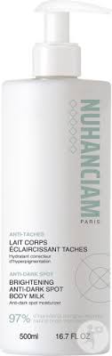 produit-nuhanciam anti-taches - lait éclaicissant taches - corps - tous types de peaux, 500ml