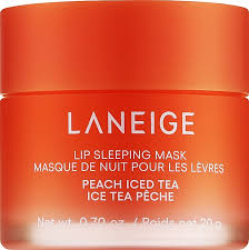 produit-laneige - lip sleeping mask peach iced tea| masque de nuit pour les lèvres thé glacé à la pêche 20g