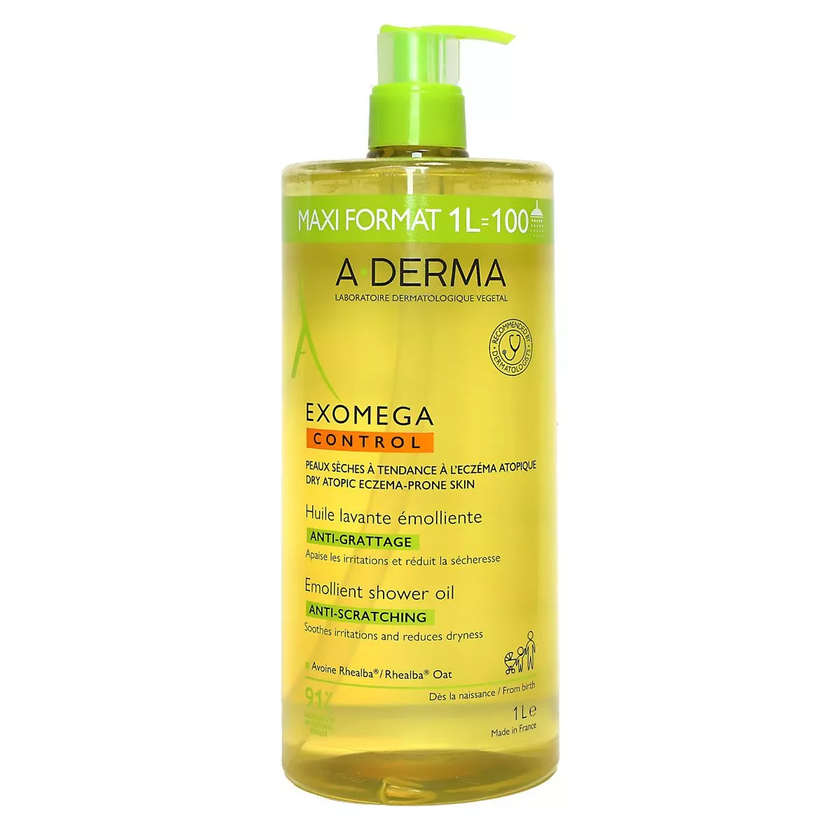 produit-a-derma exomega control - huile lavante emolliente anti-grattage 
