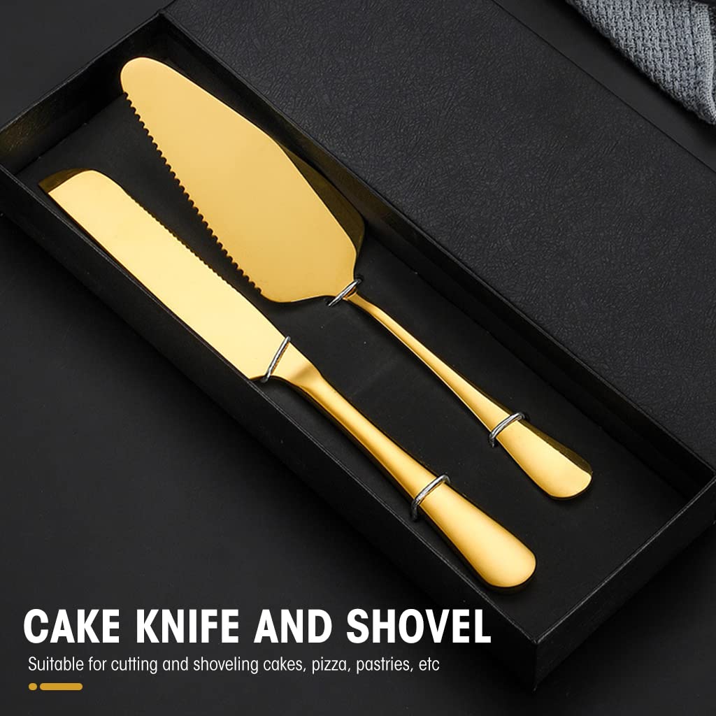 CAKE KNIFE AND SLOVE
