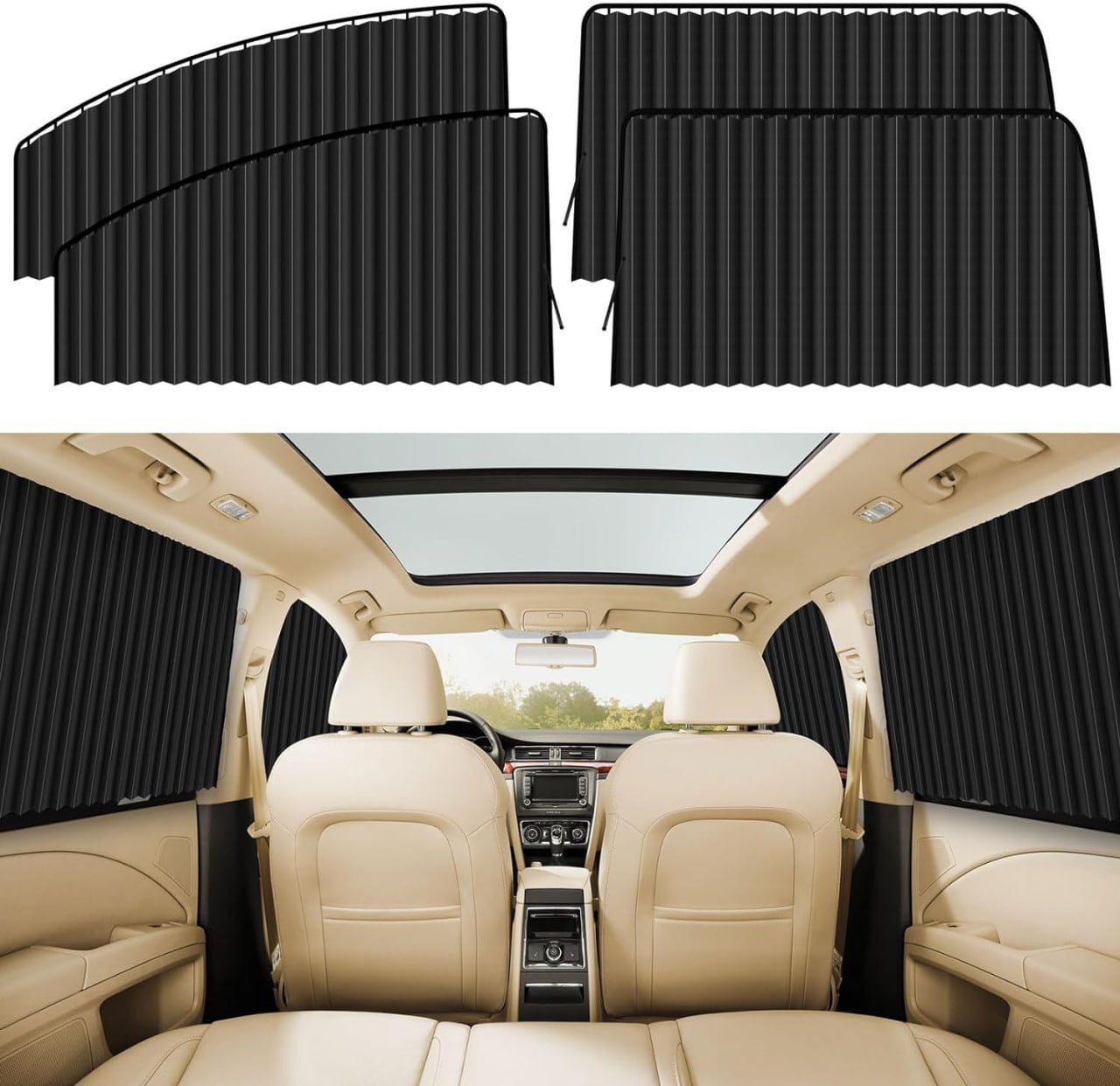 CAR CURTAIN 4 PCS SET