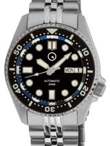 Islander 38mm Automatic Dive Watch with Solid-Link Bracelet, AR Sapphire Crystal, and Luminous Ceramic Bezel Insert #ISL-05