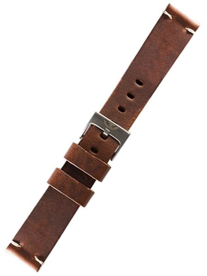 Squale 1521 OEM 20mm Brown Leather Watch Strap #1521-BRN-LTHR