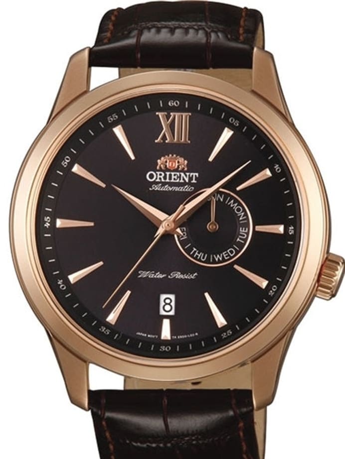 Orient Java 21-Jewel Automatic Rose Goldtone Watch with Day and Datel #ES00004B